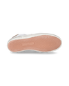 Zapatilla Prsx para mujer de caña baja en piel - Nude y blanco Philippe Model - 5