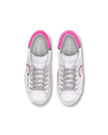 Women's low PRSX sneaker - white and fuchsia Philippe Model - 4