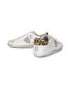 Women's Prsx Low-Top Sneakers in Leather And Printed Details, White Brown Philippe Model - 6