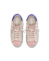 Flache Prsx Sneakers für Damen aus Leder – Weiß und Pink Philippe Model - 4