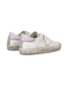 Sneaker bassa PRSX donna - bianco, verde acqua e rosa Philippe Model - 3
