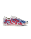 Sneakers Casual Prsx Women, Leather - Blanc Rouge Bleu Philippe Model