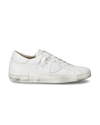 Men's Prsx Low-Top Sneakers in Leather, White Philippe Model