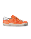 Baskets basses Prsx en daim homme, orange Philippe Model