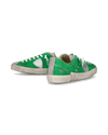 Men's low Prsx sneaker - green and silver Philippe Model - 6