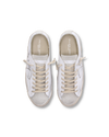 Flache Prsx Sneakers für Herren – Weiß und Grau Philippe Model - 4
