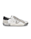 Men's Prsx Low-Top Sneakers in Leather, Silver White Philippe Model - 1