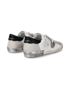 Men's Prsx Low-Top Sneakers in Leather, Silver White Philippe Model - 3