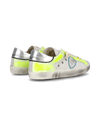 Flache Prsx Sneakers für Herren – Weiß und Neongelb Philippe Model - 3