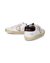 Flache Prsx Sneakers für Herren aus Leder – Weiß und Rot Philippe Model - 6