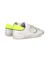Flache Prsx Sneakers für Herren – Weiß, Schwarz und Neongelb Philippe Model - 3