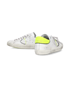 Flache Prsx Sneakers für Herren – Weiß, Schwarz und Neongelb Philippe Model - 6