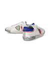 Flache Prsx Sneakers für Herren – Weiß, Blau und Rot Philippe Model - 6