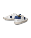 Flache Paris Sneakers für Herren – Weiß & Bluette Philippe Model - 6