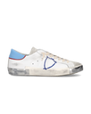 Baskets tennis Prsx homme bleu clair et blanc Philippe Model