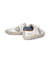 Flache Prsx Sneakers für Herren – Weiß, Blau und Orange Philippe Model - 6
