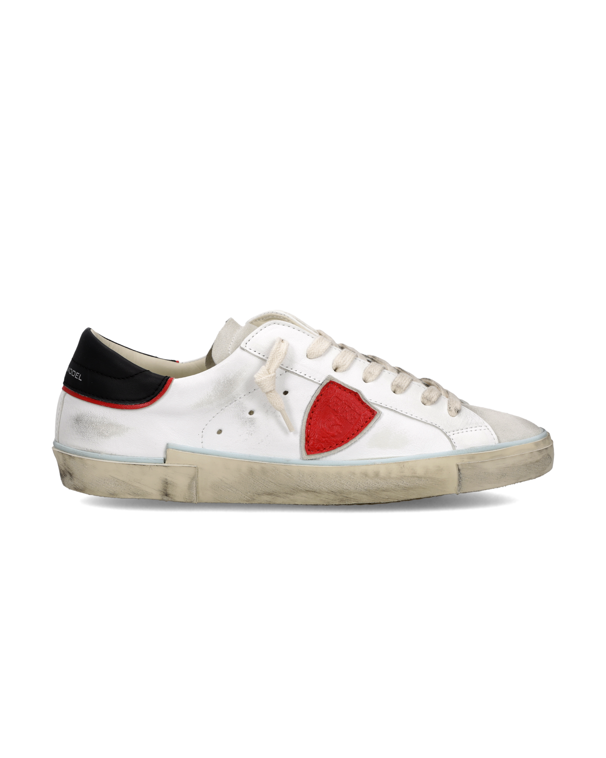 スニーカー PHILIPPE MODEL PARIS PRSX LOW MAN SNEAKERS (PRLU XS10 XS10) Sneaker Philippe Model Paris X in light blue and white suede