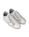 Flache PRSX Sneakers für Herren – Weiß & Blau Philippe Model