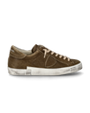 Flache Prsx Sneakers für Herren aus Leder – Military Philippe Model