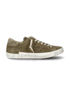 Men's Prsx Low-Top Sneakers in Leather, Military Philippe Model
