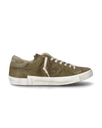 Men's Prsx Low-Top Sneakers in Leather, Military Philippe Model