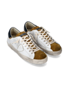 Men's Prsx Low-Top Sneakers in Leather, Mustard White Philippe Model