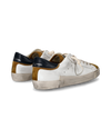 Basket basse Paris homme - blanc et moutarde Philippe Model - 3