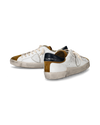 Flache Paris Sneakers für Herren – Weiß & Senfgelb Philippe Model - 6