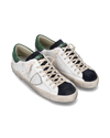 Baskets basses homme Prsx - blanc, bleu et vert Philippe Model