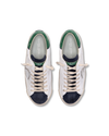 Flache Prsx Sneakers für Herren – Weiß, Blau und Grün Philippe Model - 4