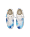 Sneaker bassa PRSX uomo - bianco, blu e azzurro Philippe Model - 4