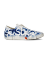 Sneaker bassa PRSX uomo - bianco e blu Philippe Model