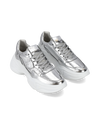 Women's Rivoli Low-Top Sneakers in Leather, Silver Philippe Model