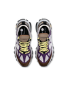 Women's Rocx Low-Top Sneakers in Nylon And Leather, Purple Gray Philippe Model - 4