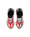 Flache Rocx Sneakers für Herren aus Nylon und Leder – Rot Philippe Model - 4
