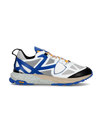 Zapatilla de senderismo baja Rocx para hombre - blanca y azul aciano Philippe Model