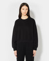 Women's Crew Neck in Jersey, Black Philippe Model - 2