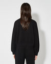 Camiseta de punto con cuello redondo para mujer - Negro Philippe Model - 4