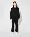 Women's Crew Neck in Jersey, Black Philippe Model - 6