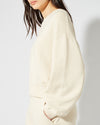 Women's Crew Neck in Jersey, Ecru Philippe Model - 5