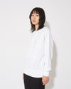 Camiseta de punto con cuello redondo para mujer - Blanco Philippe Model - 3