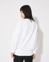 Camiseta de punto con cuello redondo para mujer - Blanco Philippe Model - 4