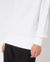 Camiseta de punto con cuello redondo para mujer - Blanco Philippe Model - 5
