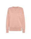 Pullover mit Rundhalsausschnitt für Damen aus Jersey – Rosa Philippe Model