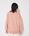 Women's Crew Neck in Jersey, Pink Philippe Model - 4