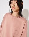 Women's Crew Neck in Jersey, Pink Philippe Model - 5