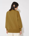 Camiseta de punto con cuello redondo para mujer - Amarillo aceite Philippe Model - 4