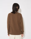 Camiseta de punto con cuello redondo para mujer - Avellana Philippe Model - 4