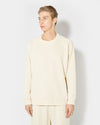 Men's Crew Neck in Jersey, Ecru Philippe Model - 2