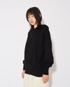 Women's Hoodie in Jersey, Black Philippe Model - 3